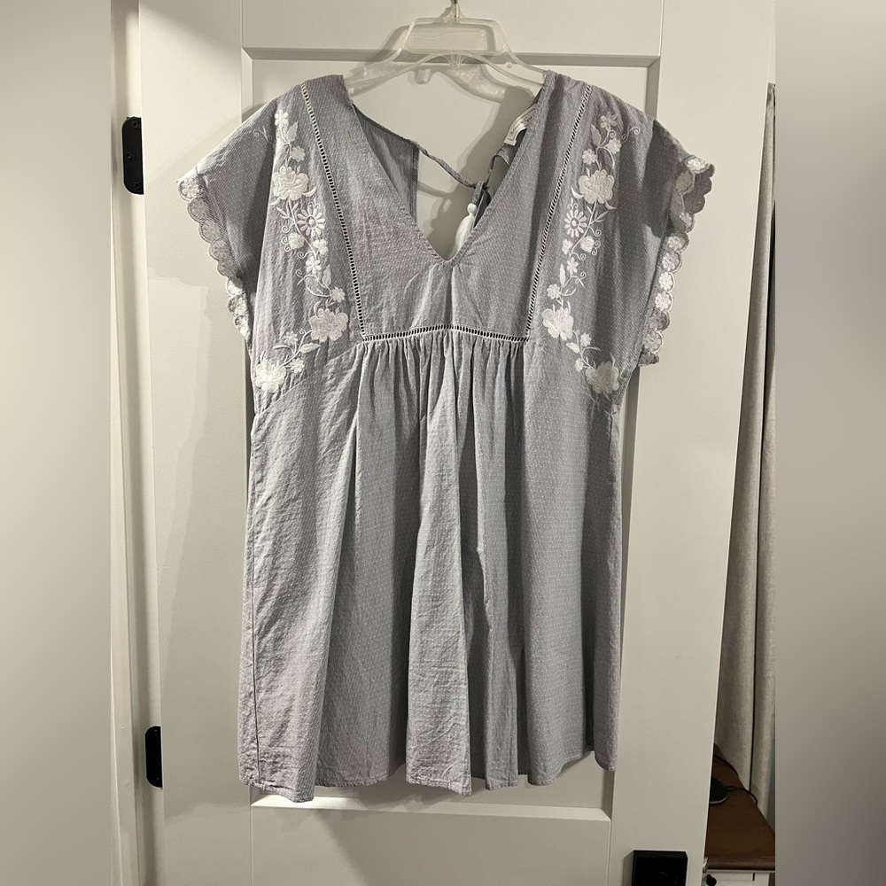 Blues and Greys babydoll dress, new used once!